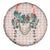 Peach Hawaiian Palaka Spare Tire Cover Kukui Nut Money Lei - Polynesian Pride