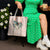 Peach Hawaiian Palaka Tote Bag Kukui Nut Money Lei - Polynesian Pride