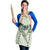 Sage Green Hawaiian Palaka Apron Kukui Nut Money Lei - Polynesian Pride