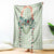 Sage Green Hawaiian Palaka Blanket Kukui Nut Money Lei - Polynesian Pride