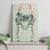 Sage Green Hawaiian Palaka Canvas Wall Art Kukui Nut Money Lei - Polynesian Pride