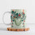 Sage Green Hawaiian Palaka Ceramic Mug Kukui Nut Money Lei - Polynesian Pride