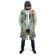 Sage Green Hawaiian Palaka Cloak Kukui Nut Money Lei - Polynesian Pride