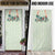 Sage Green Hawaiian Palaka Door Cover Kukui Nut Money Lei - Polynesian Pride