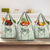 Sage Green Hawaiian Palaka Grocery Bag Kukui Nut Money Lei - Polynesian Pride