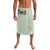 Sage Green Hawaiian Palaka Lavalava Kukui Nut Money Lei - Polynesian Pride