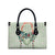 Sage Green Hawaiian Palaka Leather Bag Kukui Nut Money Lei - Polynesian Pride