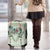 Sage Green Hawaiian Palaka Luggage Cover Kukui Nut Money Lei - Polynesian Pride