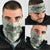 Sage Green Hawaiian Palaka Neck Gaiter Kukui Nut Money Lei - Polynesian Pride