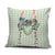 Sage Green Hawaiian Palaka Pillow Cover Kukui Nut Money Lei - Polynesian Pride