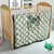 Sage Green Hawaiian Palaka Quilt Kukui Nut Money Lei - Polynesian Pride