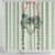 Sage Green Hawaiian Palaka Shower Curtain Kukui Nut Money Lei - Polynesian Pride