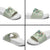 Sage Green Hawaiian Palaka Slide Sandals Kukui Nut Money Lei - Polynesian Pride