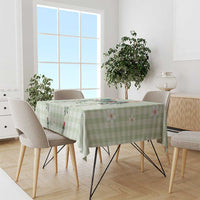 Sage Green Hawaiian Palaka Tablecloth Kukui Nut Money Lei - Polynesian Pride