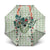 Sage Green Hawaiian Palaka Umbrella Kukui Nut Money Lei - Polynesian Pride