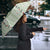Sage Green Hawaiian Palaka Umbrella Kukui Nut Money Lei - Polynesian Pride