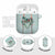 Turquoise Hawaiian Palaka AirPods Case Kukui Nut Money Lei - Polynesian Pride