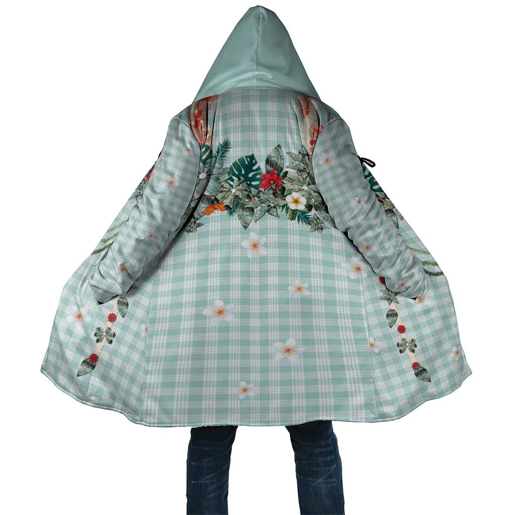 Turquoise Hawaiian Palaka Cloak Kukui Nut Money Lei - Polynesian Pride