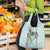 Turquoise Hawaiian Palaka Grocery Bag Kukui Nut Money Lei - Polynesian Pride