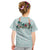Turquoise Hawaiian Palaka Kid T Shirt Kukui Nut Money Lei - Polynesian Pride