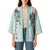Turquoise Hawaiian Palaka Kimono Kukui Nut Money Lei - Polynesian Pride