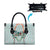 Turquoise Hawaiian Palaka Leather Bag Kukui Nut Money Lei - Polynesian Pride