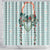 Turquoise Hawaiian Palaka Shower Curtain Kukui Nut Money Lei - Polynesian Pride