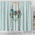 Turquoise Hawaiian Palaka Shower Curtain Kukui Nut Money Lei - Polynesian Pride