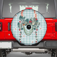 Turquoise Hawaiian Palaka Spare Tire Cover Kukui Nut Money Lei - Polynesian Pride