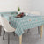 Turquoise Hawaiian Palaka Tablecloth Kukui Nut Money Lei - Polynesian Pride