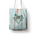 Turquoise Hawaiian Palaka Tote Bag Kukui Nut Money Lei - Polynesian Pride