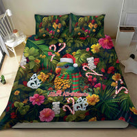 Meri Kirihimete Kakapo Santa Bedding Set Merry Christmas with Tropical Vibe