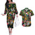 Meri Kirihimete Kakapo Santa Couples Matching Off The Shoulder Long Sleeve Dress and Hawaiian Shirt Merry Christmas with Tropical Vibe