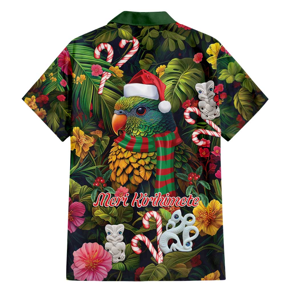 Meri Kirihimete Kakapo Santa Family Matching Tank Maxi Dress and Hawaiian Shirt Merry Christmas with Tropical Vibe LT9 - Polynesian Pride
