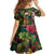 Meri Kirihimete Kakapo Santa Kid Short Sleeve Dress Merry Christmas with Tropical Vibe