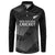 New Zealand Cricket Custom Button Sweatshirt Potae Pango Black Fern Pattern