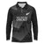 New Zealand Cricket Custom Long Sleeve Polo Shirt Potae Pango Black Fern Pattern