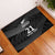 New Zealand Cricket Custom Rubber Doormat Potae Pango Black Fern Pattern