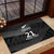 New Zealand Cricket Custom Rubber Doormat Potae Pango Black Fern Pattern