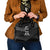 New Zealand Cricket Custom Shoulder Handbag Potae Pango Black Fern Pattern