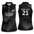 New Zealand Cricket Custom Women Sleeveless Polo Shirt Potae Pango Black Fern Pattern