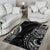 Polynesian Turtle Tribal Tattoo Area Rug Black Style