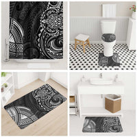 Polynesian Turtle Tribal Tattoo Bathroom Set Black Style - Polynesian Pride