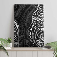Polynesian Turtle Tribal Tattoo Canvas Wall Art Black Style