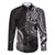 Polynesian Turtle Tribal Tattoo Family Matching Puletasi and Hawaiian Shirt Black Style