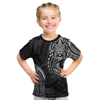 Polynesian Turtle Tribal Tattoo Kid T Shirt Black Style