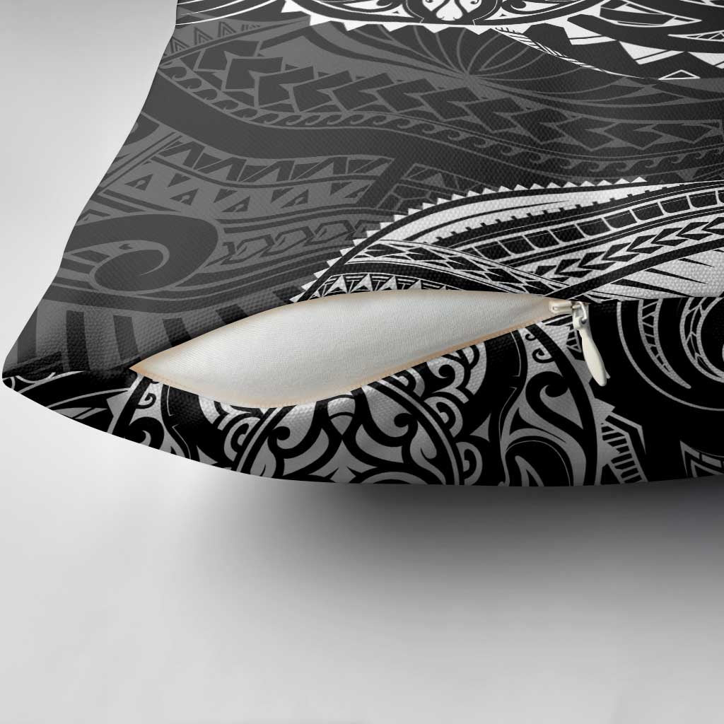 Polynesian Turtle Tribal Tattoo Pillow Cover Black Style - Polynesian Pride