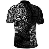 Polynesian Turtle Tribal Tattoo Polo Shirt Black Style