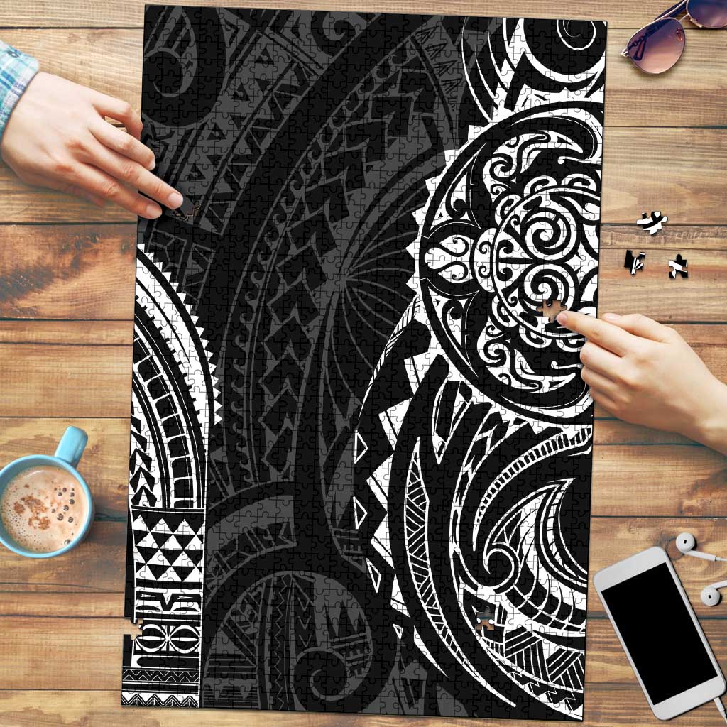 Polynesian Turtle Tribal Tattoo Puzzle Black Style LT9 Black - Polynesian Pride