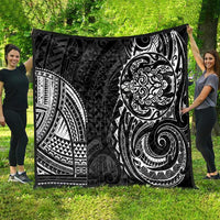 Polynesian Turtle Tribal Tattoo Quilt Black Style LT9 - Polynesian Pride